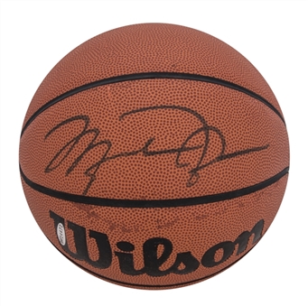 Michael Jordan Signed Wilson I/O Basketball (UDA)